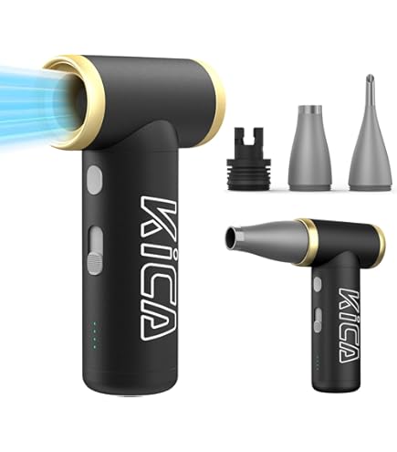 Amazon | KiCA JetFan 2S 多機能 エアダスター 充電式 (レッド) ミニ型